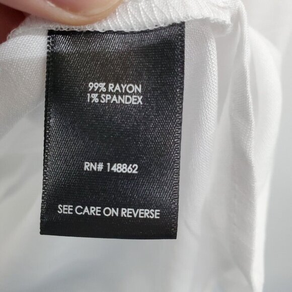 Torrid Womens Rayon Slub Drop Shoulder Button Front Shirt Size 00 M/L White NWT - Picture 14 of 16